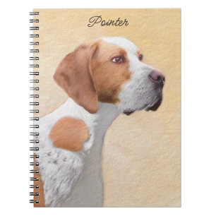 Pointer Painting - Cute Original Dog Art Notebook
