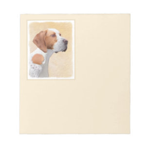 Pointer Painting - Cute Original Dog Art Notepad