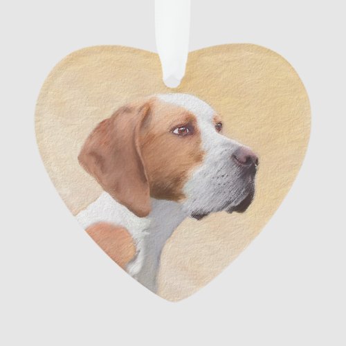 Pointer Painting _ Cute Original Dog Art Ornament