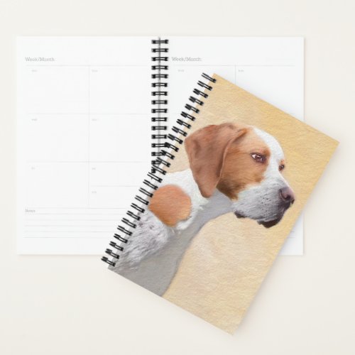 Pointer Painting _ Cute Original Dog Art Planner