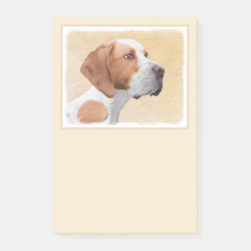 Pointer Painting _ Cute Original Dog Art Post_it Notes