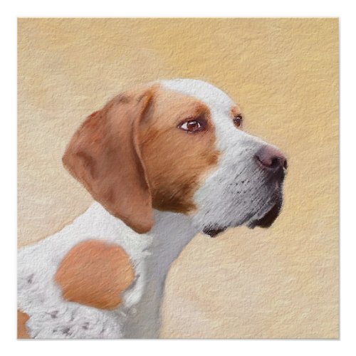 Pointer Painting _ Cute Original Dog Art Poster