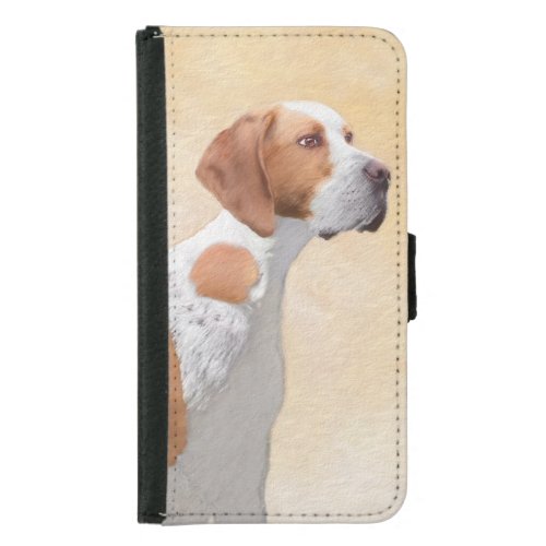 Pointer Painting _ Cute Original Dog Art Samsung Galaxy S5 Wallet Case