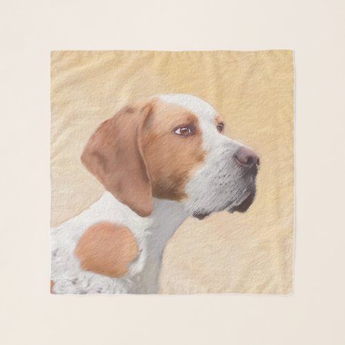Pointer Painting _ Cute Original Dog Art Scarf
