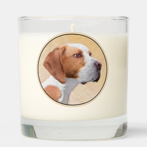 Pointer Painting _ Cute Original Dog Art Scented Candle