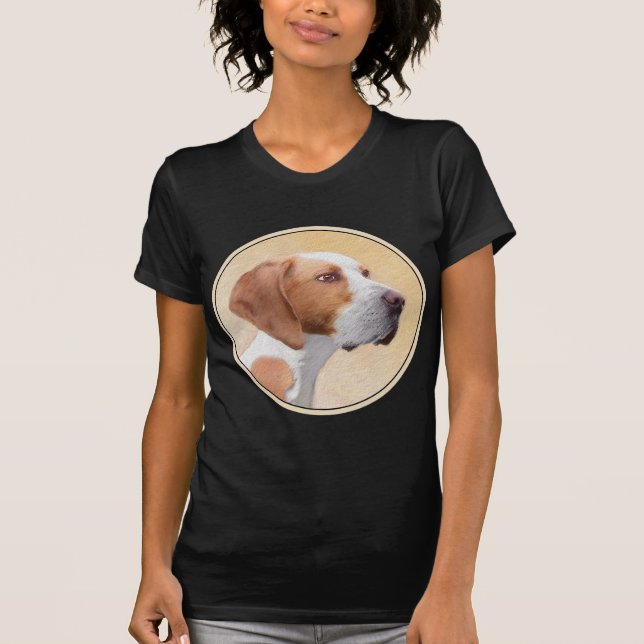 Pointer Painting - Cute Original Dog Art T-Shirt (Front)