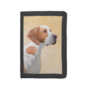 Pointer Painting - Cute Original Dog Art Trifold Wallet