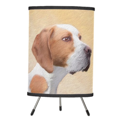 Pointer Painting _ Cute Original Dog Art Tripod Lamp