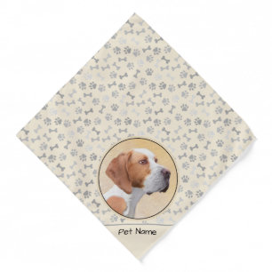 Pointer Painting English Cute Original Pet Dog Art Bandana
