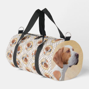 Pointer Painting English Cute Original Pet Dog Art Duffle Bag