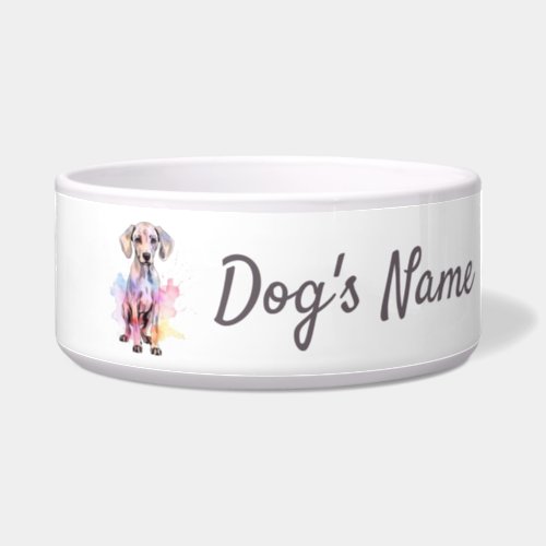 Pointer puppy Ceramic Pet Bowl