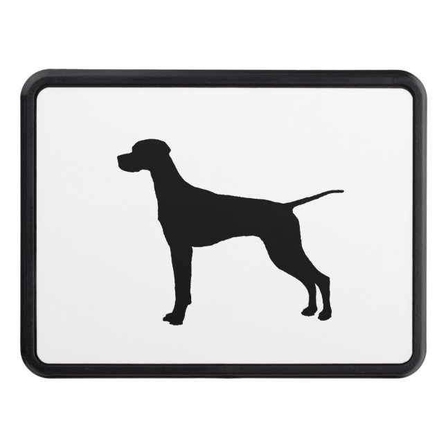 Pointer Silhouette Love Dogs Hitch Cover (Front)