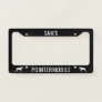 Pointermobile Pointer Dog Silhouettes Custom License Plate Frame