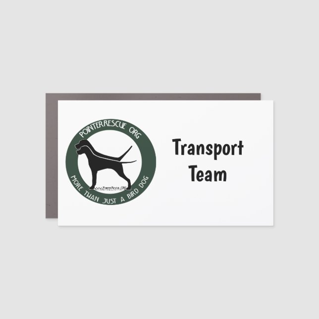 PointerRescue Org Transport Team Car Magnet (Front)