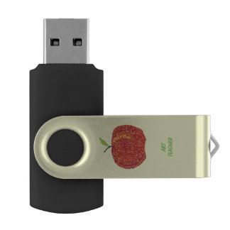 Pointillism Apple Art Teacher USB Flash Drives