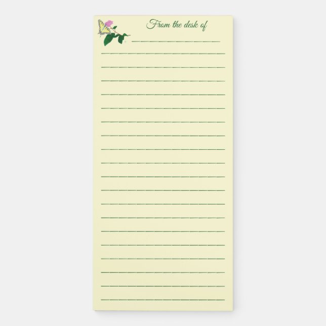 Pointillism Butterfly Custom Lined Notepads (Front)