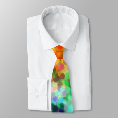 Pointillism Chakra Neck Tie