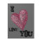 Pointillism Heart Postcard