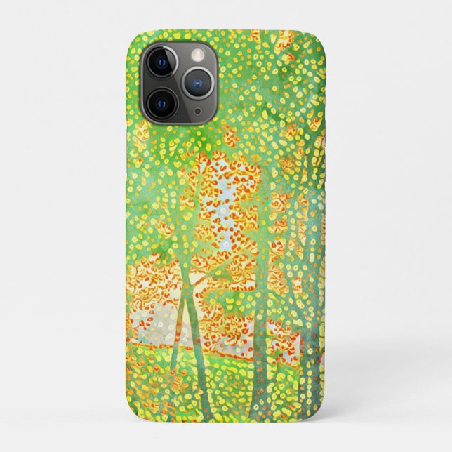 Pointillist trees Case-Mate iPhone case (Back)