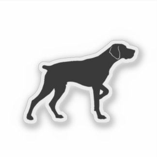 Pointing German Shorthaired Pointer Sticker