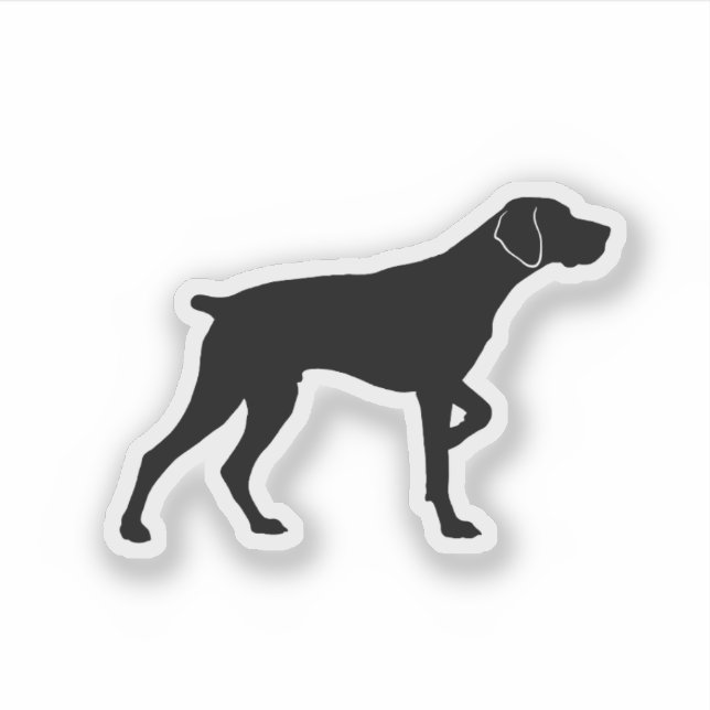 Pointing German Shorthaired Pointer Sticker (Front)