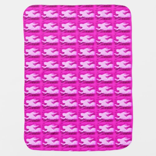 pointing pink mermaids swaddle blanket