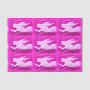 pointing pink mermaids tissue paper