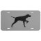 Pointing Pointer Dog Silhouette Black and Grey