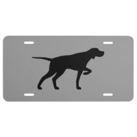 Pointing Pointer Dog Silhouette Black and Grey
