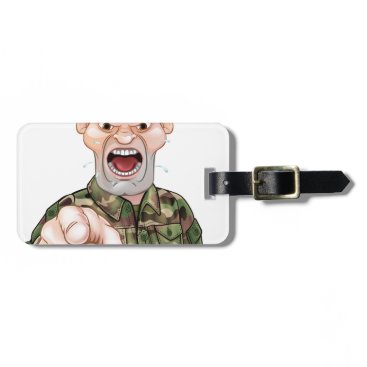 Pointing Soldier Cartoon Bag Tag Pointing Soldier Cartoon Bag Tag