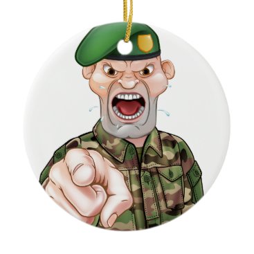 Pointing Soldier Cartoon Ceramic Ornament Pointing Soldier Cartoon Ceramic Ornament