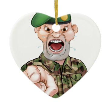 Pointing Soldier Cartoon Ceramic Ornament Pointing Soldier Cartoon Ceramic Ornament