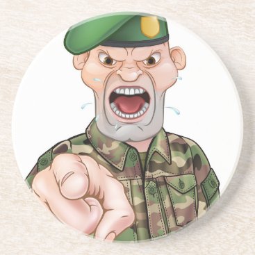 Pointing Soldier Cartoon Coaster Pointing Soldier Cartoon Coaster
