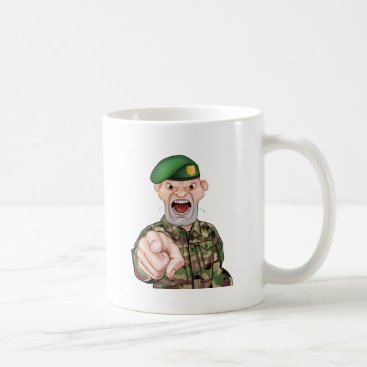 Pointing Soldier Cartoon Coffee Mug Pointing Soldier Cartoon Coffee Mug