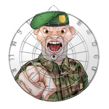 Pointing Soldier Cartoon Dart Board Pointing Soldier Cartoon Dart Board