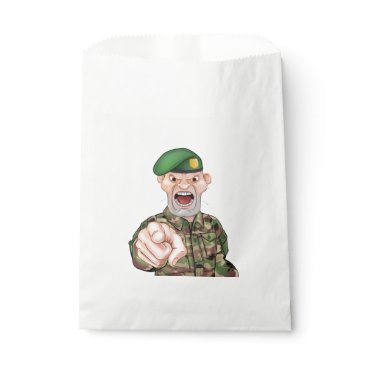 Pointing Soldier Cartoon Favor Bag Pointing Soldier Cartoon Favor Bag