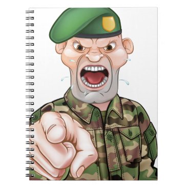 Pointing Soldier Cartoon Notebook Pointing Soldier Cartoon Notebook