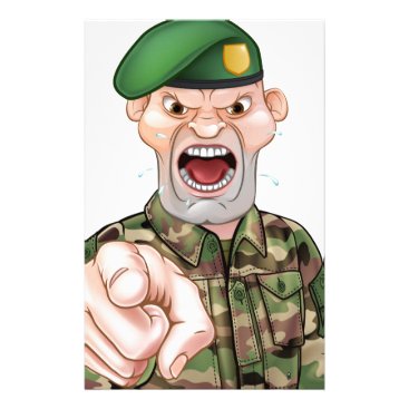 Pointing Soldier Cartoon Stationery Pointing Soldier Cartoon Stationery