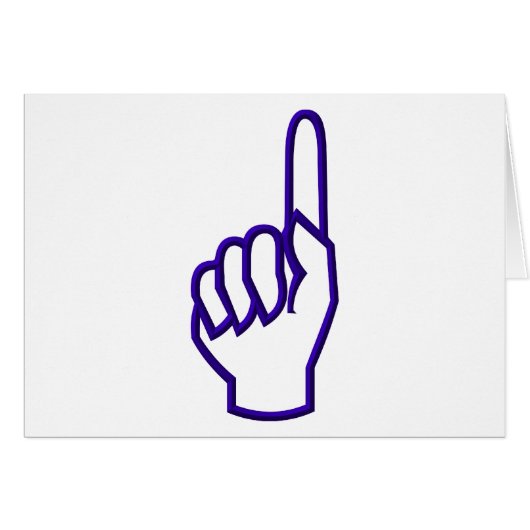 Pointing up finger/hand cards (Front Horizontal)