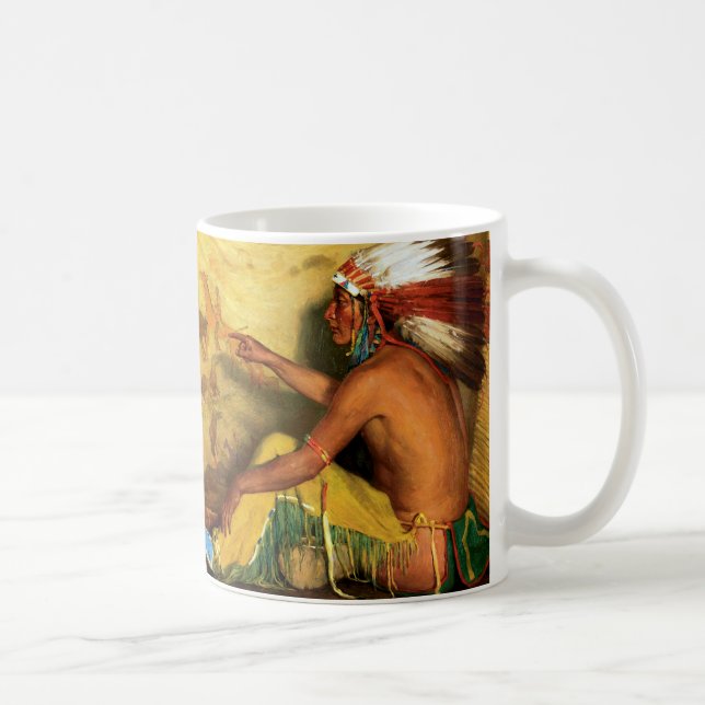 Pointing With Pride to His Record Coffee Mug (Right)