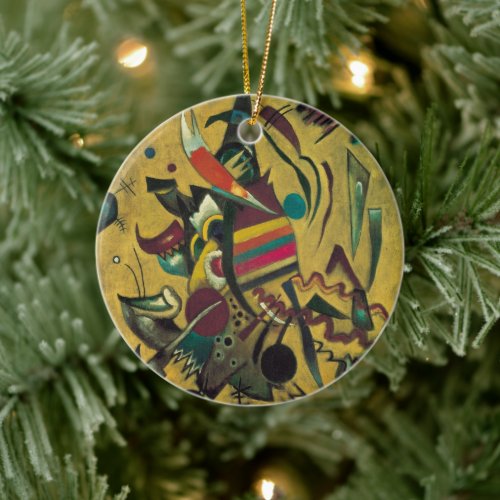 Points by Wassily Kandinsky Vintage Expressionism Ceramic Ornament