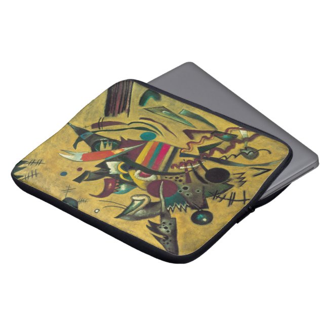 Points by Wassily Kandinsky, Vintage Expressionism Laptop Sleeve (Front Top)
