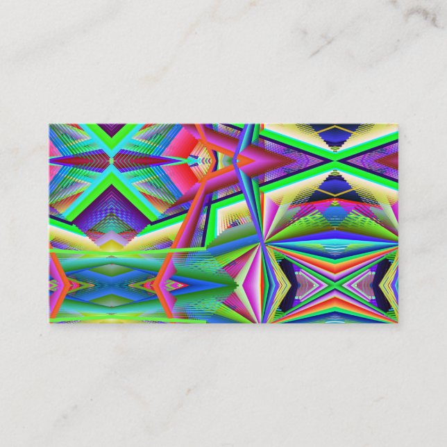 Pointy computer art business card (Front)