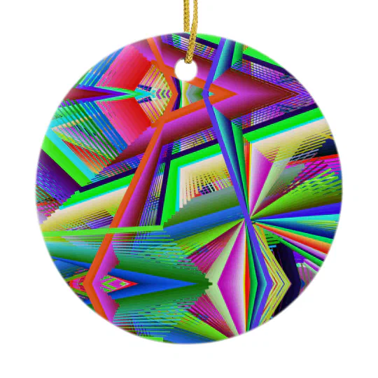 Pointy Mirrorfun Ceramic Ornament