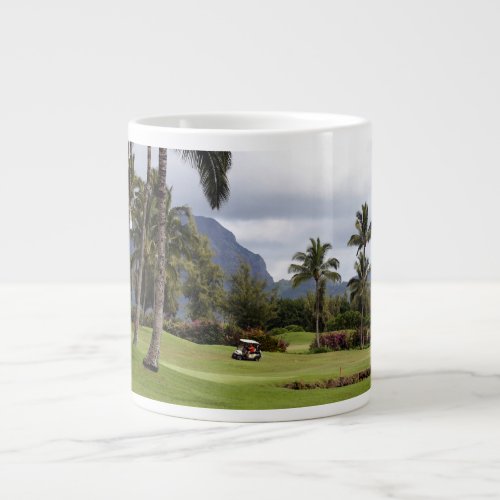 Poipu Bay Golf Course Kauai Hawaii Large Coffee Mug