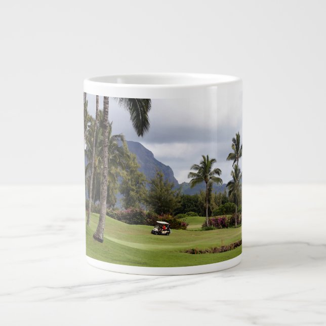 Poipu Bay Golf Course, Kauai, Hawaii Large Coffee Mug (Front)