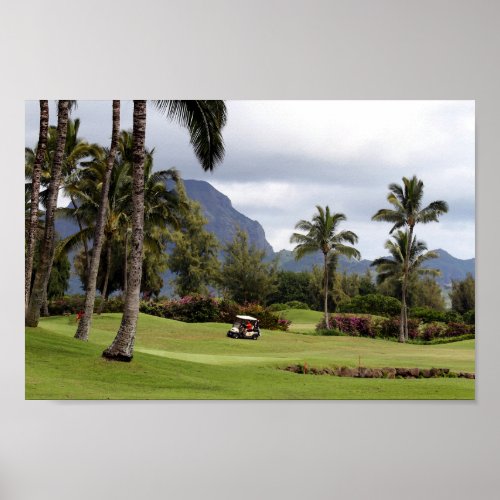 Poipu Bay Golf Course Kauai Hawaii Poster
