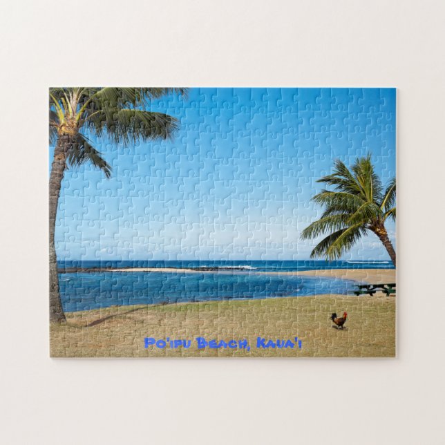 Poipu Beach Kauai Jigsaw Puzzle (Horizontal)