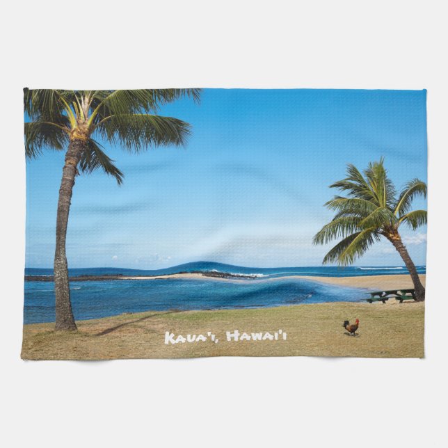 Poipu Beach Kauai Towel (Horizontal)