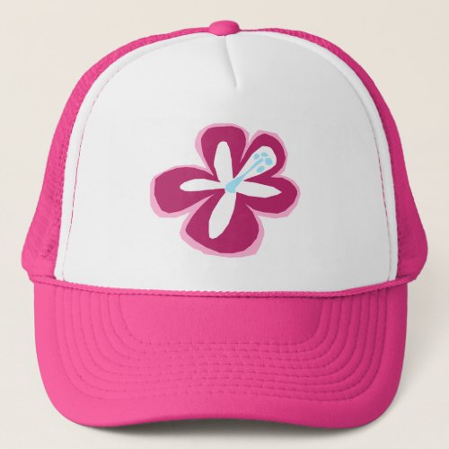 Poipu Flower Trucker Hat